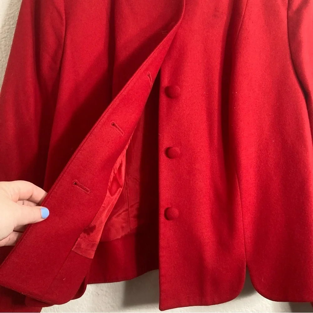 Vintage Pendleton Wool Blazer - Red - 14W - Picture 2 of 8